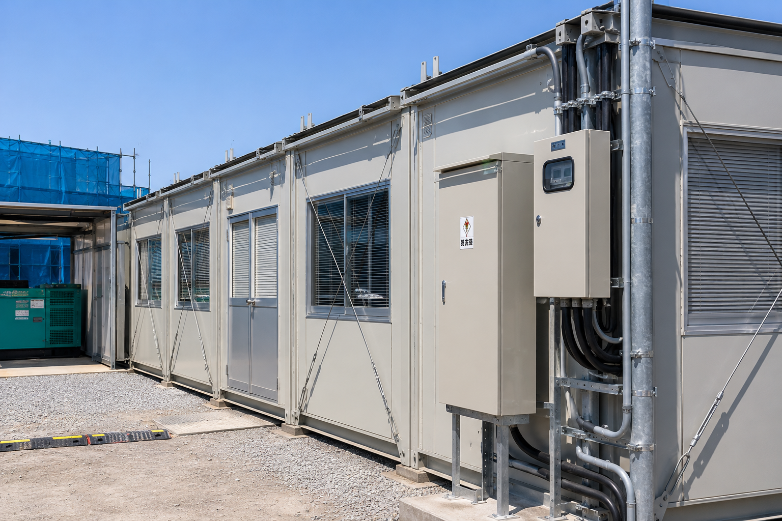 仮設ハウス・低圧受電設備・新設電気工事
